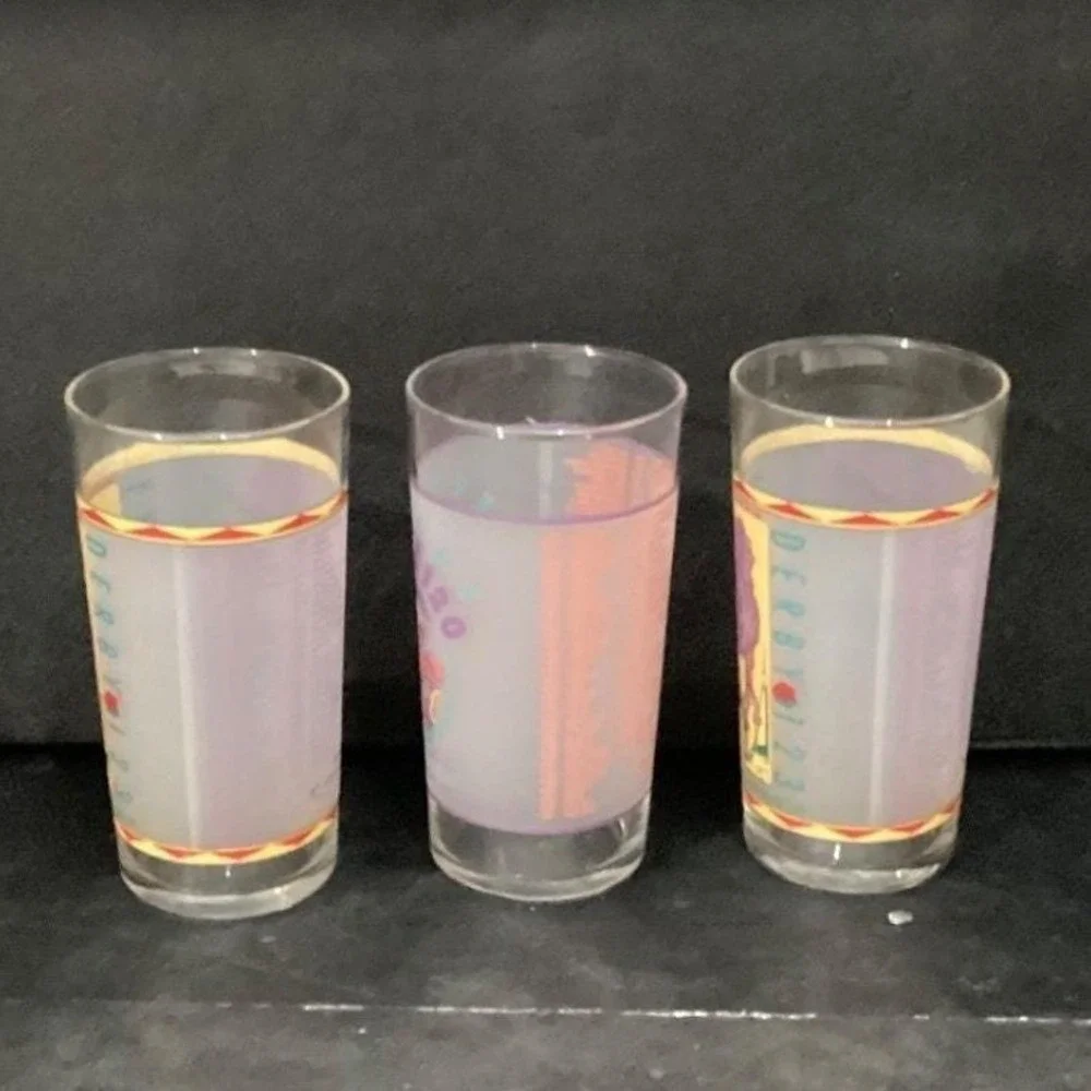 Kentucky Derby Mint Julep Tumblers, Set‎ of 3, Vintage Churchill Downs Glasses